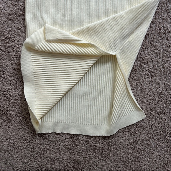 V For City Cream Brown Maternity Waist Tie Long Sleeve Midi Dress Size Small - Picture 6 of 11